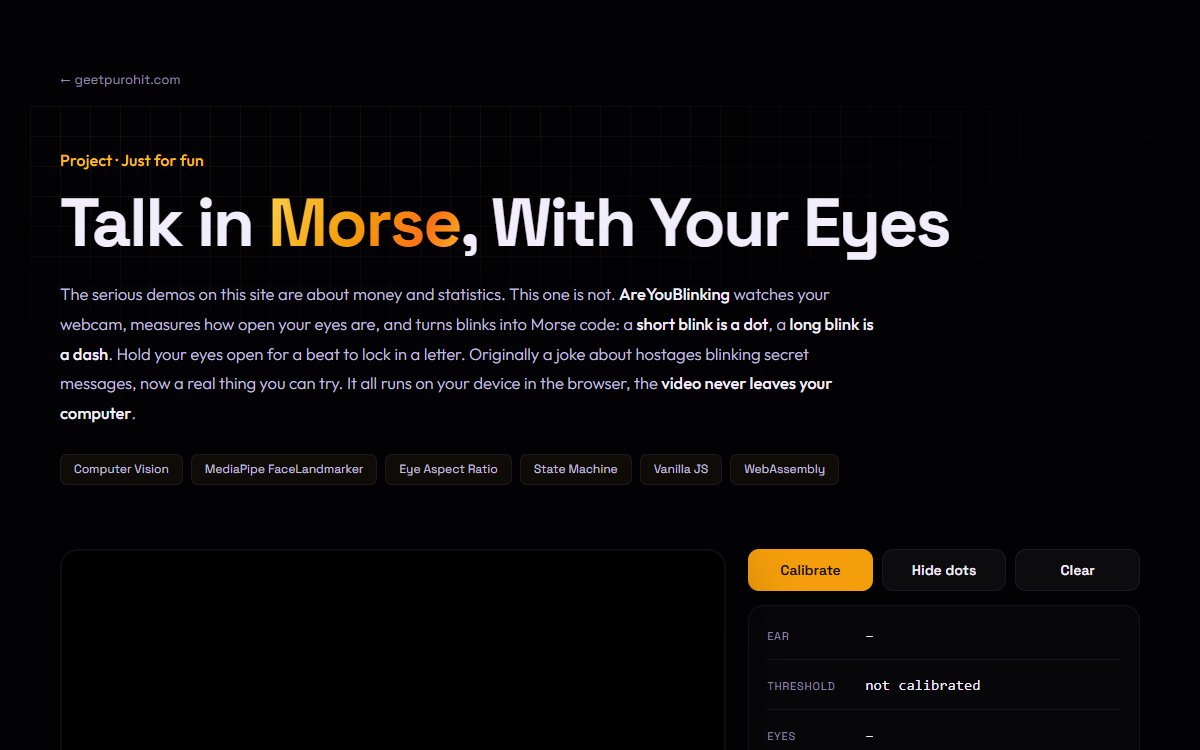 Screenshot of AreYouBlinking